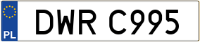 Trailer License Plate